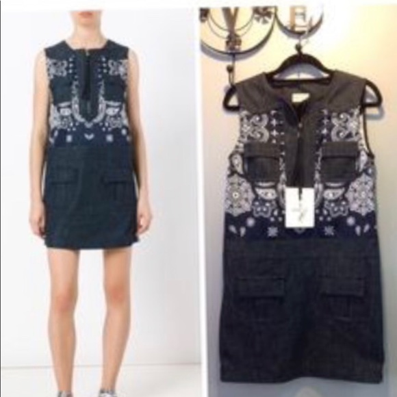 Moncler Dresses & Skirts - Moncler denim shift dress. Brand new with tag.